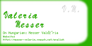 valeria messer business card
